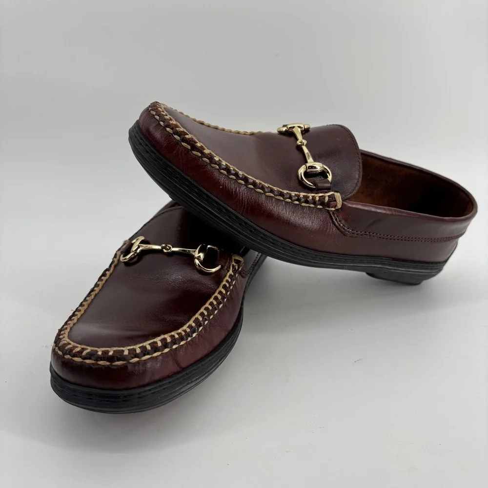 TB Phelps Castaway Bit Loafer Mens 8.5W Brown Leather Horsebit Driver